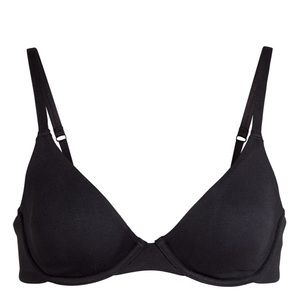 NWT- SKIMS COTTON UNDERWIRE BRA | SOOT